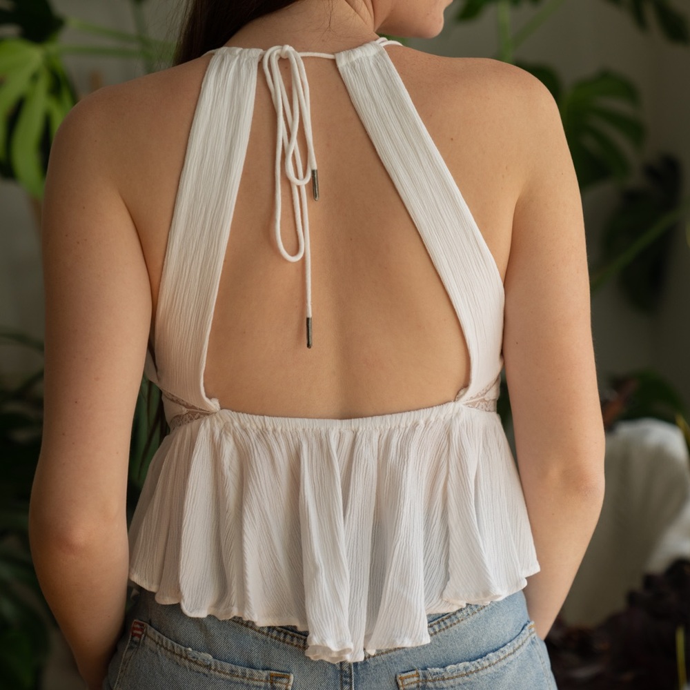 White lace blouse from FREE PEOPLE